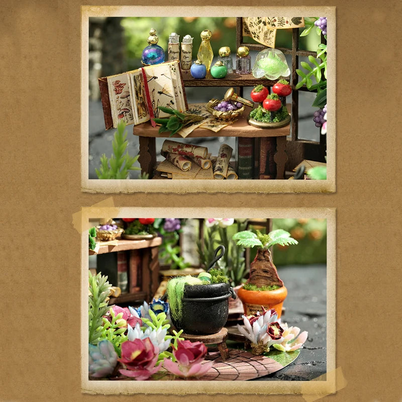 Mini DIY Kit For Doll House Making And Assembling Room Models Toys Home And Bedroom Decorations With Furniture Wooden Crafts by Smarsty