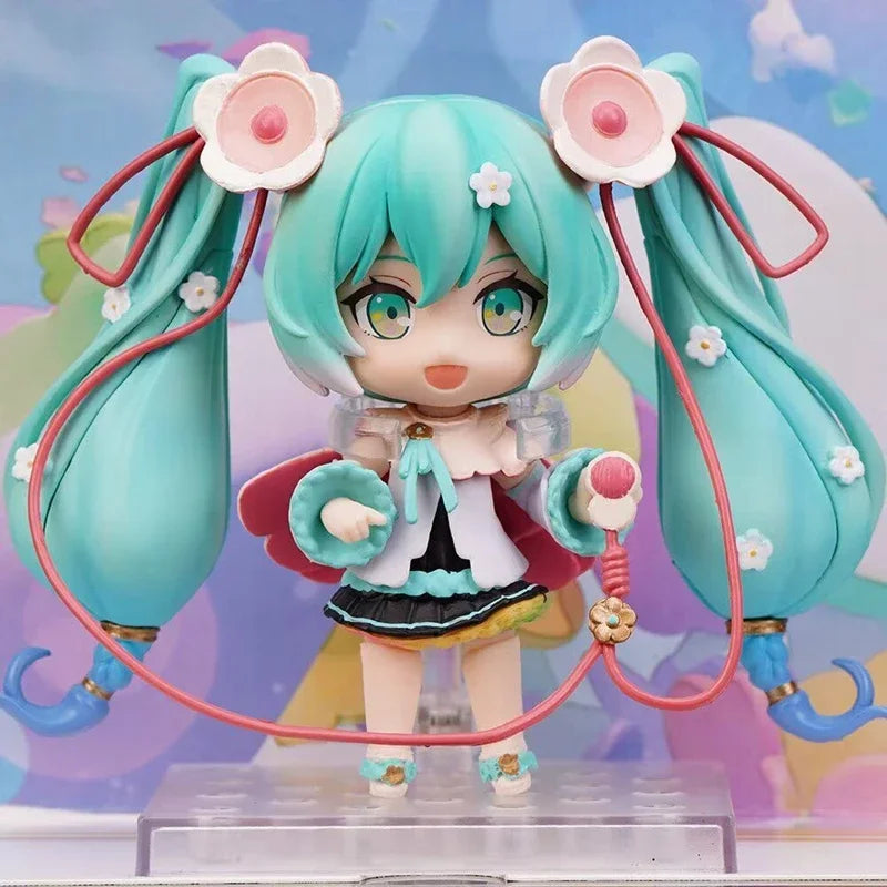 10cm #1939 Hatsune Miku Anime Figure 15th Anniversary Strawberry Miku Action Figure #1940 PVC Collection Model Doll Toys Gift - Smarsty