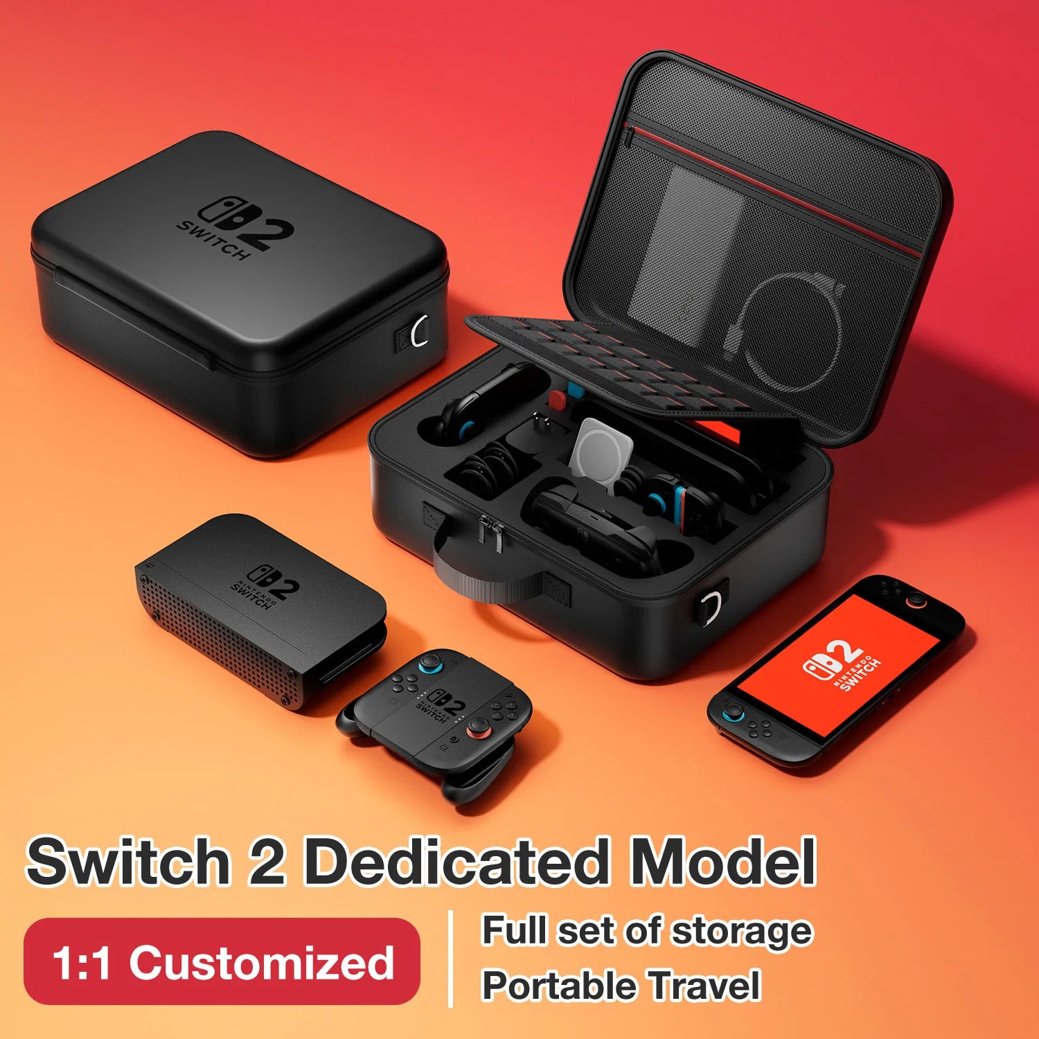 Large Capacity Storage Bag for Switch 2 Accessories - Smarsty