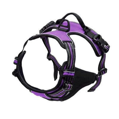 Heavy Duty Reflective No Pull Dog Harness with Easy Control Handle - Smarsty