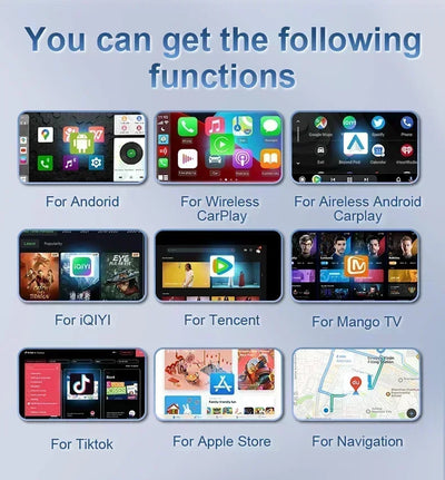 Android 13 CarPlay Box Wireless Plug And Play CarPlay - Smarsty