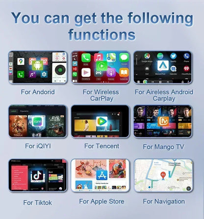 Android 13 CarPlay Box Wireless Plug And Play CarPlay - Smarsty