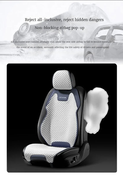 Ice Silk Car Seat Cushion Ventilated Front Seat Cover - Smarsty