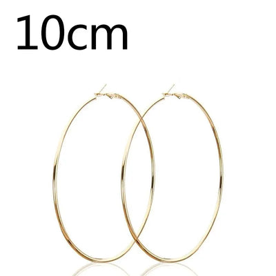 Stainless Steel Hoop Earrings Two Pair Adjustable Sizes - Smarsty