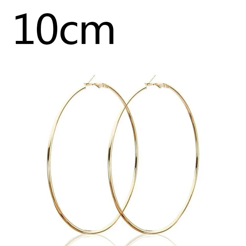 Stainless Steel Hoop Earrings Two Pair Adjustable Sizes - Smarsty