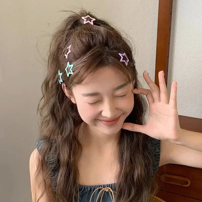 Colorful Kawaii Star Hair Clips for Sweet Girls - Smarsty