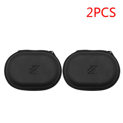 PU Leather Earphones Storage Case with Zipper Closure - Smarsty