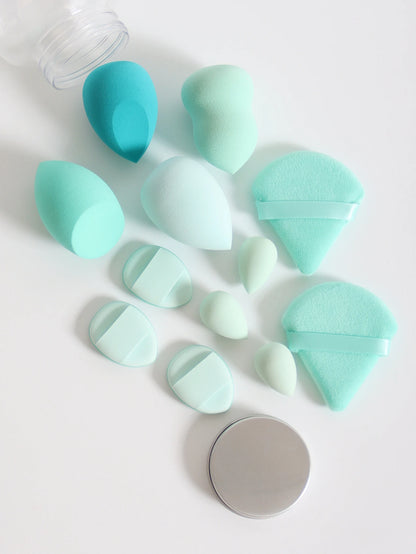12Pcs Latex-Free Makeup Sponge Set for Flawless Application - Smarsty