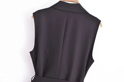 Corset Dress Women Pleated Vests Long Dresses for Women 2024 Sleeveless Office Party Dress Ruched Midi Evening Dresses - Smarsty