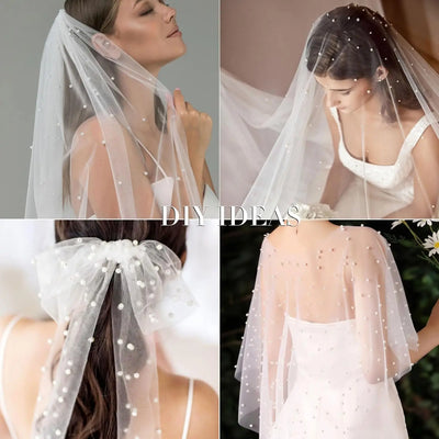 White Pearl Lace Table Runner for Elegant Events - Smarsty