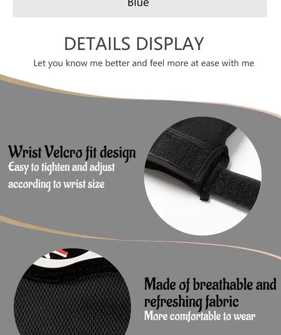 Men Half Finger Motorcycle Gloves Breathable Slip Resistant - Smarsty