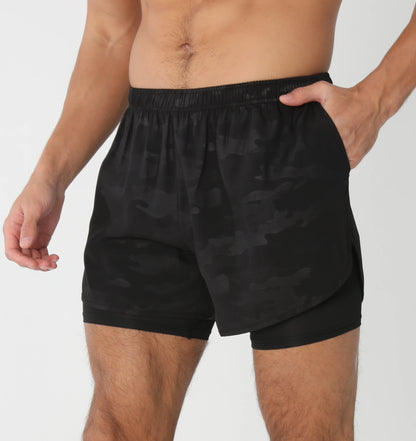 Gym Shorts Men Running Shorts with Liner Pockets Towel Loop Quick Dry Lightweight Workout Men's Breathable Athletic Sport Shorts - Smarsty