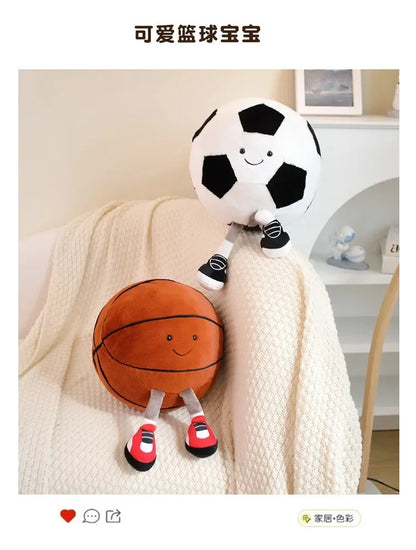 cm football doll, basketball plush toy, creative football doll, pillow, pet ball, dog and cat interactive toy - Smarsty