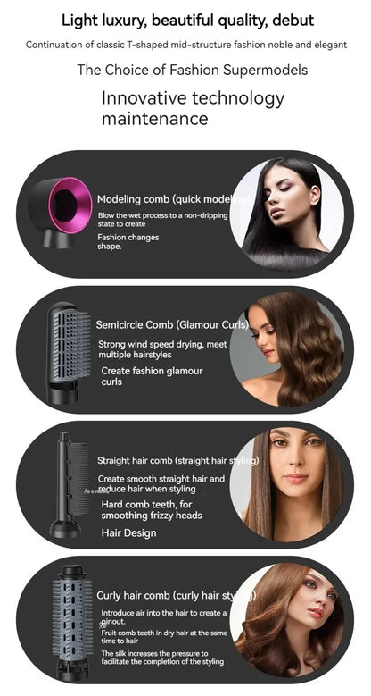 5 In 1 Hot Air Brush Styling Tool Set - Smarsty