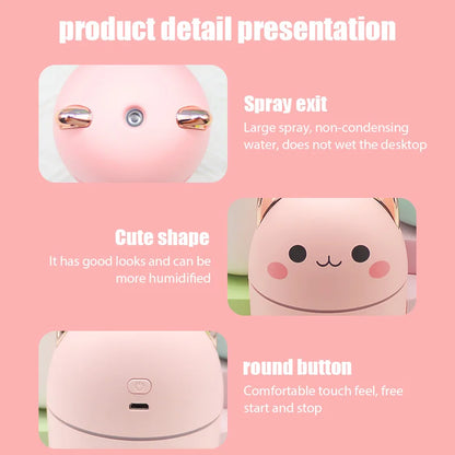 Mini Cute Air Humidifier for Aromatherapy and Purification - Smarsty