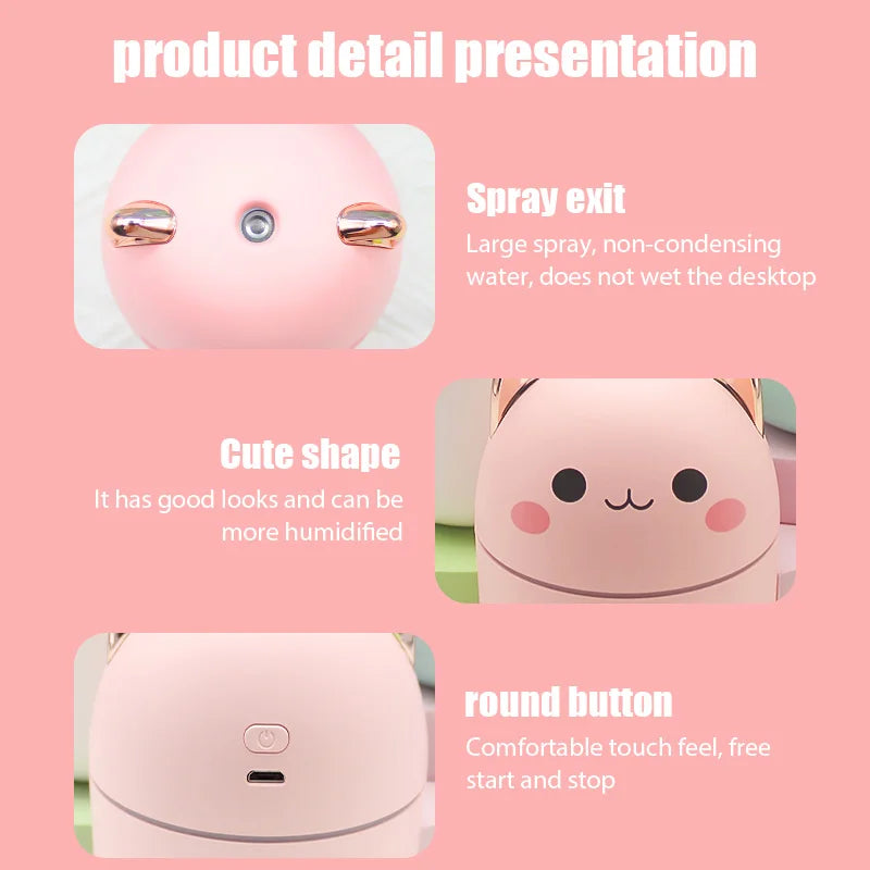 Mini Cute Air Humidifier for Aromatherapy and Purification - Smarsty