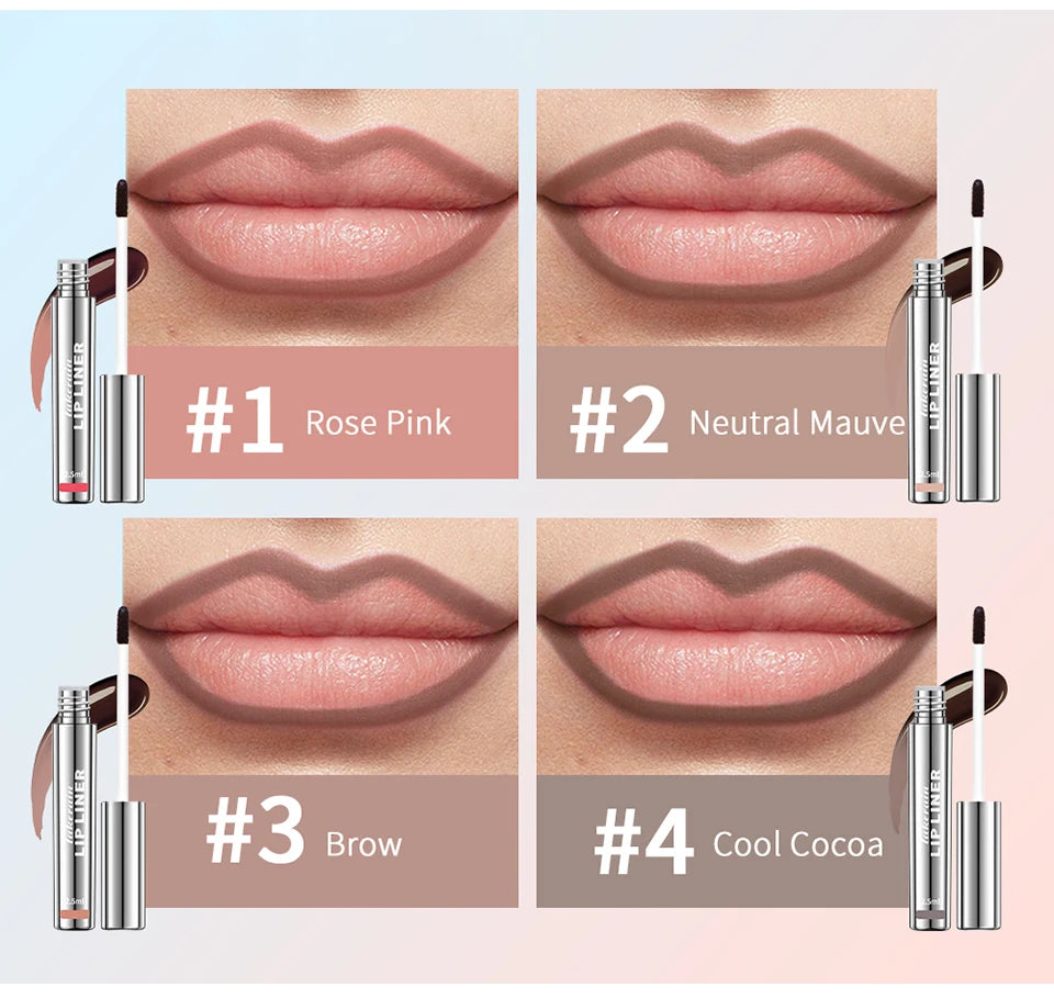 Waterproof Long Lasting Lip Liner with Hydrating Formula - Smarsty