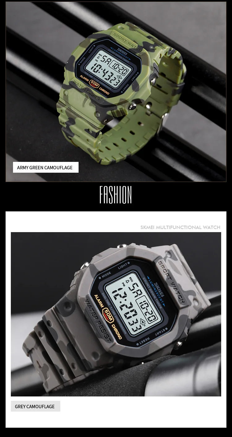 SKMEI 1628 Waterproof Military Digital Watch for Men - Smarsty