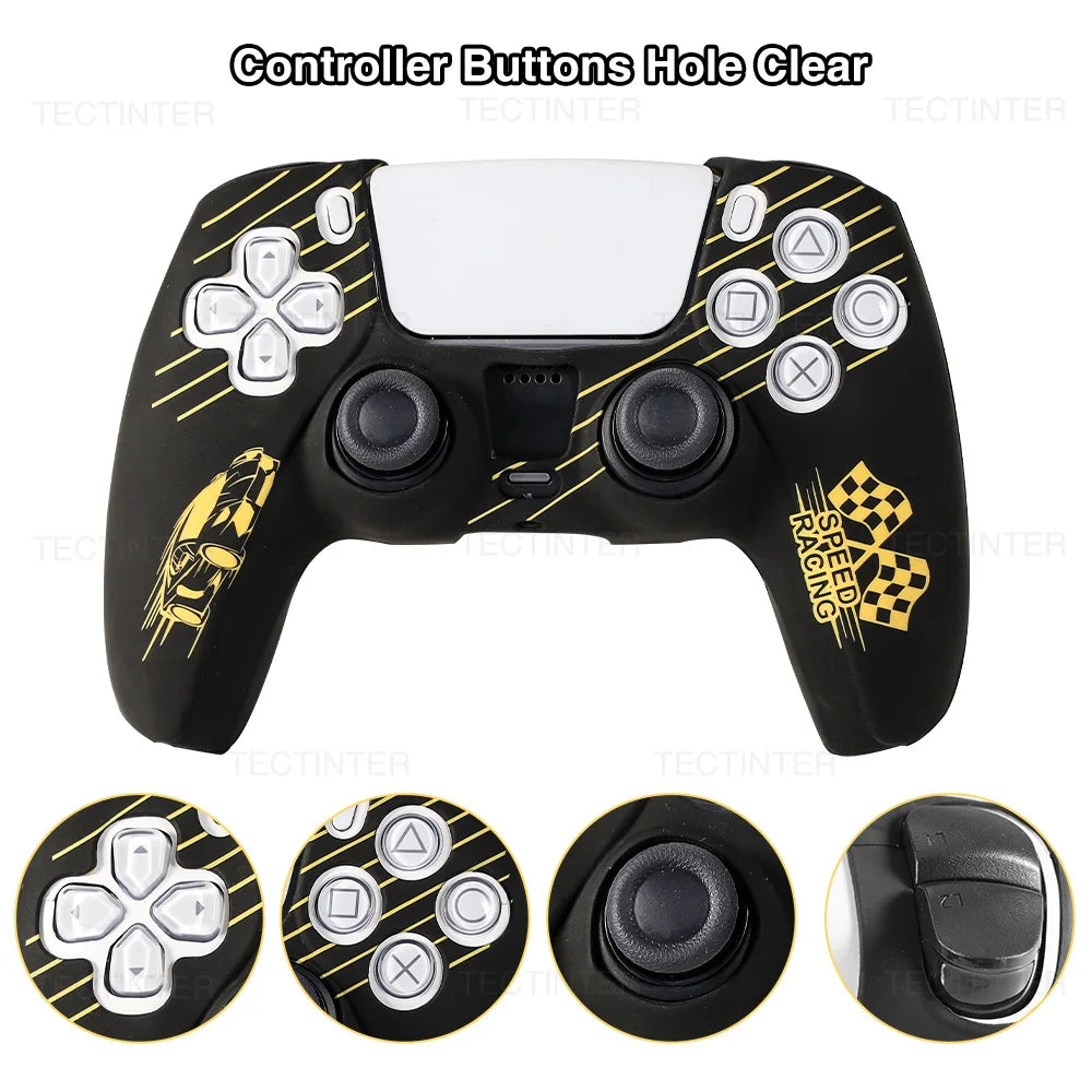 Silicone Protective Cover for PS5 Controller with Anti-Slip Grip - Smarsty