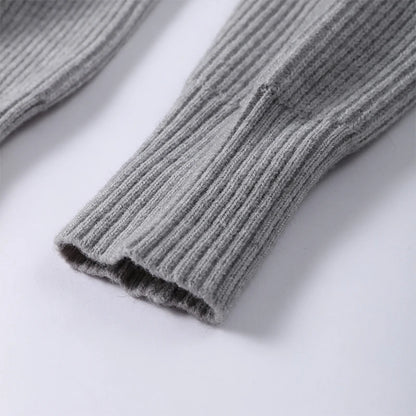 Vintage Knit Women Cardigan Casual Full Sleeve Zipper O Neck Pleated Solid Lady Sweater 2025 Autumn Fashion Female Knitwear - Smarsty