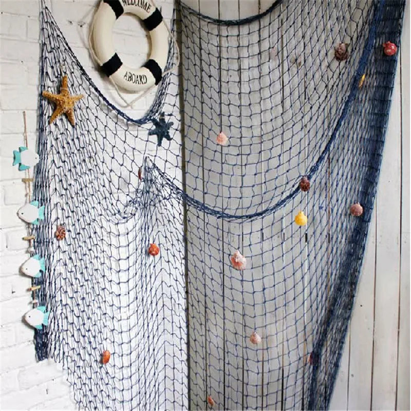 Nautical Fishing Net Wall Hanging for Home Decor - Smarsty