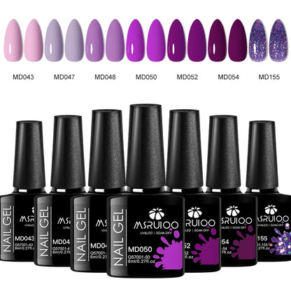 7 Piece Long Lasting Nail Gel Polish Set - Smarsty