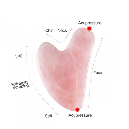Rose Pink Gua Sha Massage Board for Face Lift - Smarsty
