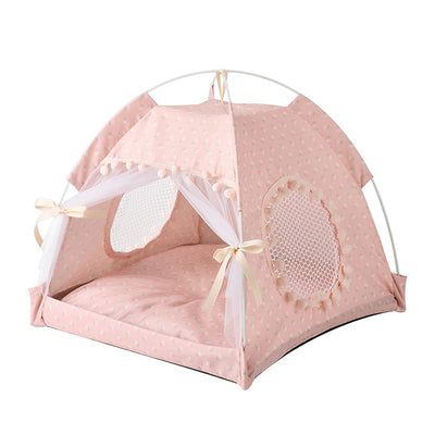 Foldable Cat Tent Bed for All Seasons - Smarsty