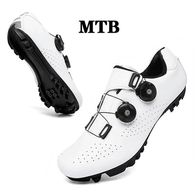 Cycling Sneaker MTB Men Sport Road Bike Boots Flat Racing Speed Sneakers Trail Mountain Bicycle Footwear Spd Pedal Cycling Shoes by Smarsty