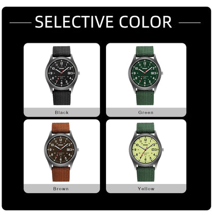 Luxury Mens Luminous Quartz Watch with Calendar - Smarsty