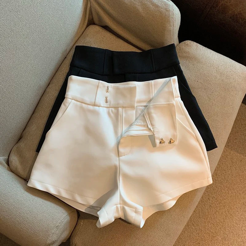 Women Shorts T2 Black Shorts Women Harajuku Elegance High Waisted Shorts A Line Slim Casual Hot Girl Straight Pants Sexy - Smarsty