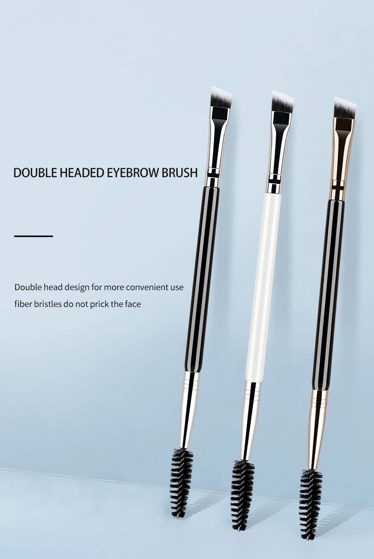 Dual Ended Eyebrow Brush With Spoolie For Perfect Brows - Smarsty