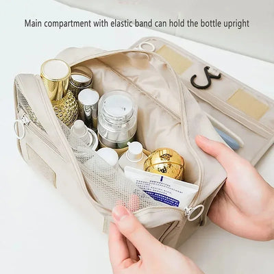 High Quality Travel Makeup Bag Waterproof Toiletries Organizer  Women Neceser Bathroom Hook Wash Pouch Hook Makeup Storage Bag - Smarsty