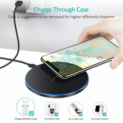 300W Wireless Charger For iPhone 16 15 14 13 Pro Max Induction Fast Charging Pad Dock Station For Samsung S23 S22 Xiaomi Huawei - Smarsty