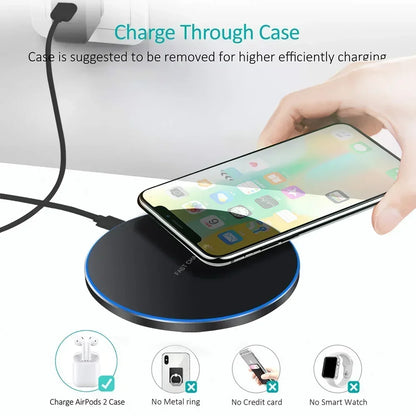 300W Wireless Charger For iPhone 16 15 14 13 Pro Max Induction Fast Charging Pad Dock Station For Samsung S23 S22 Xiaomi Huawei