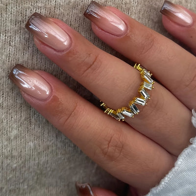 24PCS Pink Gradation Press On Nails for Summer Style - Smarsty