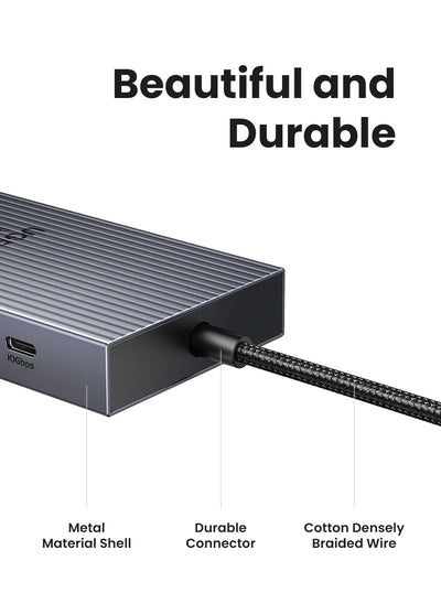 USB C Hub 10 In 1 With 4K60Hz HDMIPort PowerDelivery - Smarsty