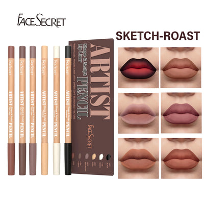 Weightless Matte Lip Liner Pencil Set for Long-lasting Precision - Smarsty