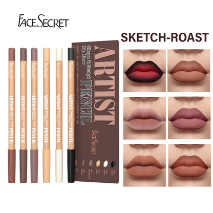 Weightless Matte Lip Liner Pencil Set for Long-lasting Precision - Smarsty