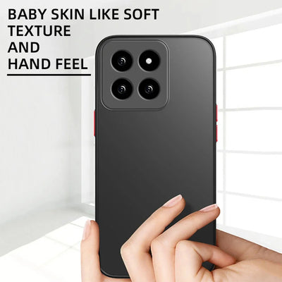 Shockproof Armor Phone Case 14 Pro Matte Durable Shield - Smarsty