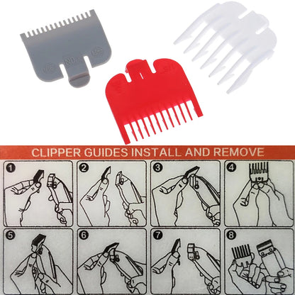 3 Pcs Hair Clipper Guard Combs for Precision Trimming - Smarsty