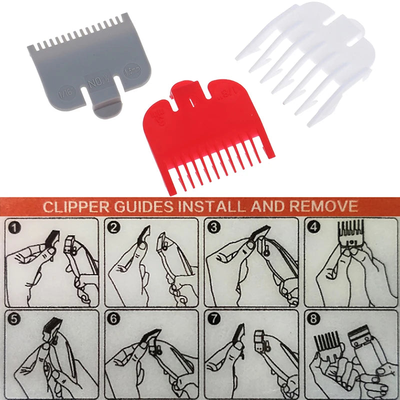 3 Pcs Hair Clipper Guard Combs for Precision Trimming - Smarsty
