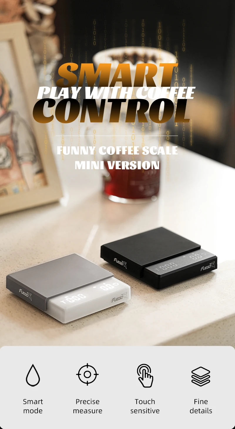 Fuego Digital Coffee Scale with Timer Precision - Smarsty