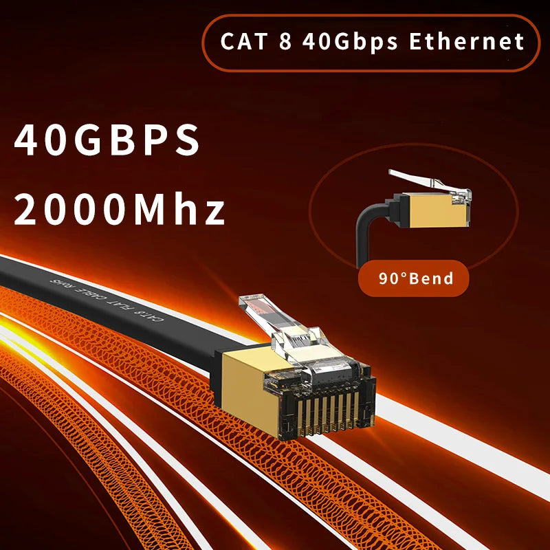 Cyanmi Cat8 Ethernet Cable 40Gbps High Speed Network - Smarsty