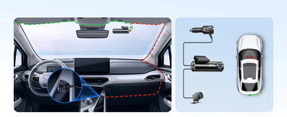 Dual Dash Cam 4K Night Vision With GPS ADAS Parking - Smarsty