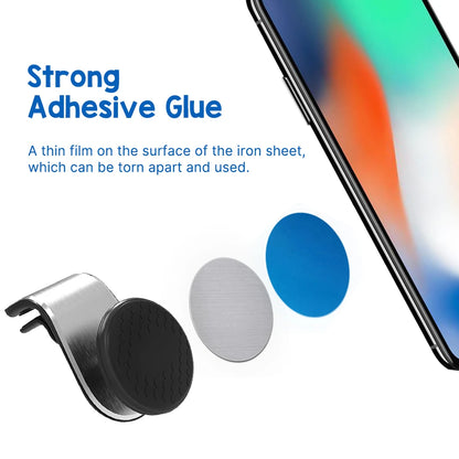 Magnetic Car Phone Holder Metal Plate For Smartphone - Smarsty