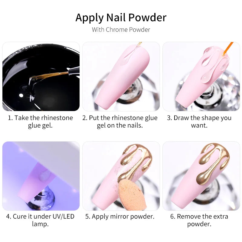 Born Pretty Rhinestones Glue Gel Set for Stunning Nails - Smarsty