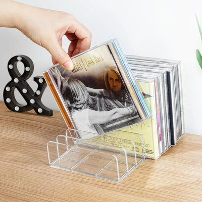DVD/CD Organizer,Eyeshadow Palette Storage Tray Cosmetics Rack Makeup Tools Compartment Holder Sunglasses Storage Shelf by Smarsty