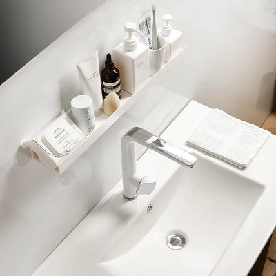 Multifunction Wall Mounted Storage Rack Self Adhesive No-drill Shelves Wall for Kitchen Bathroom C6UE by Smarsty