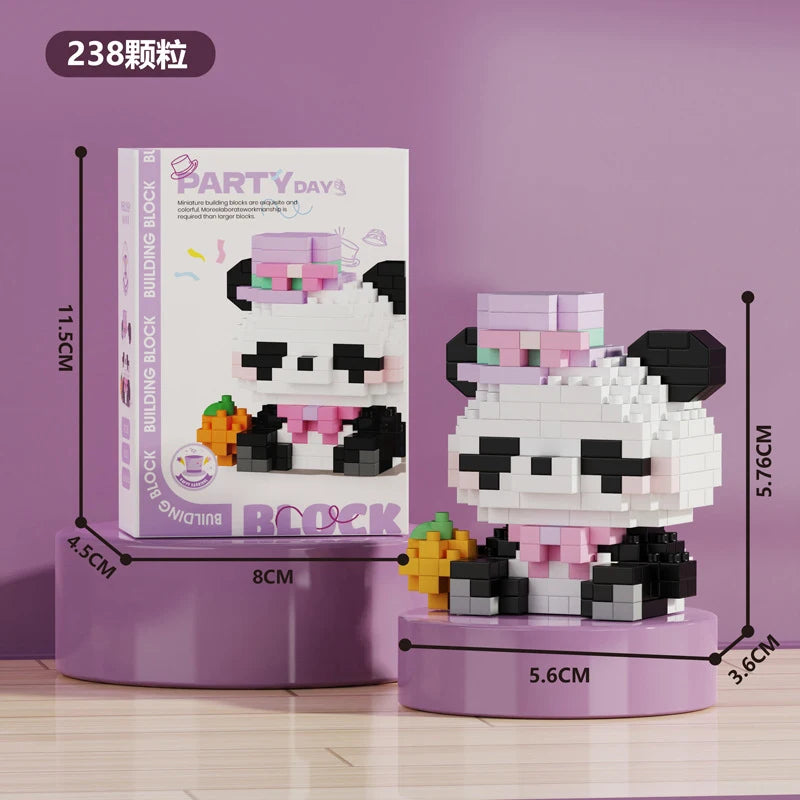 Animal Small Particle Dog Cat  Mini Building Blocks DIY Assembly Brick Sets Educational Toys for Kid 10 To 12 Year Birthday Gift